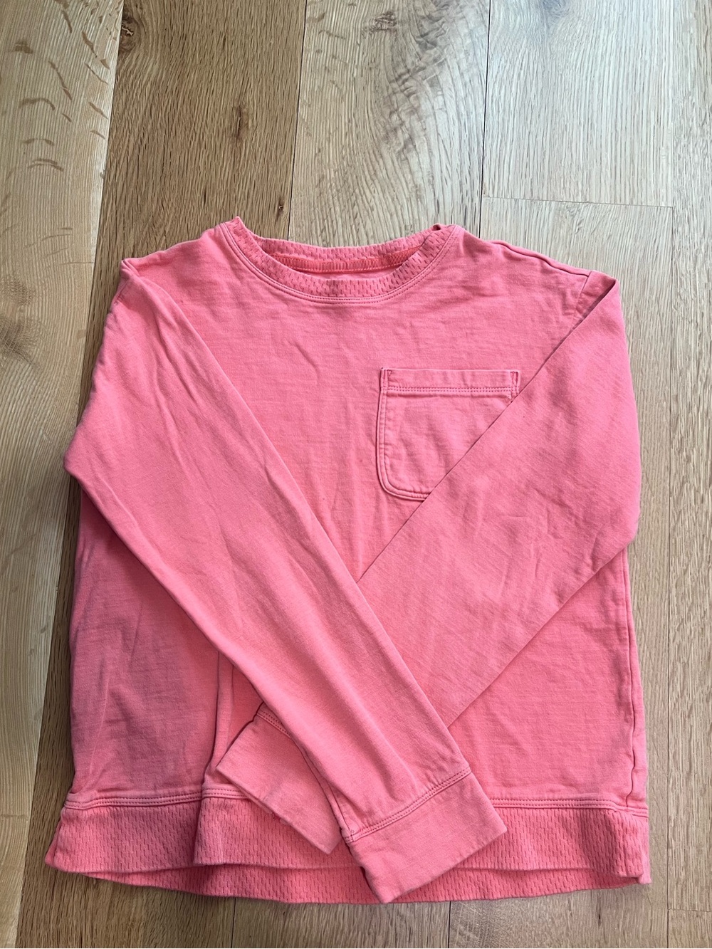 Athleta Girl Lightweight Long-Sleeve Pocket T-Shirt - Coral
